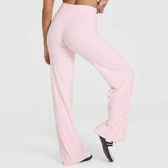 Peach Hip Slimming Yoga Straight-leg Pants - kinko