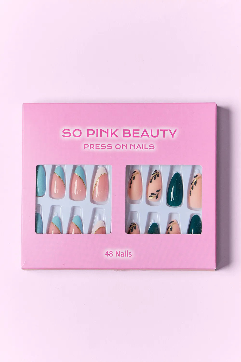 SO PINK BEAUTY Press On Nails 2 Packs - kinko