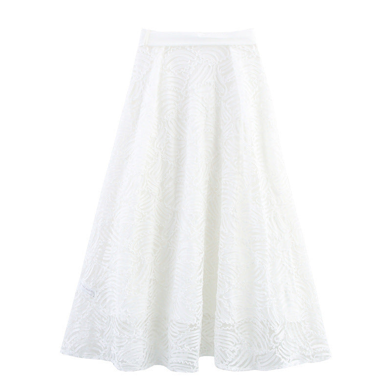 Texture Simple Style Women's Overskirt - kinko