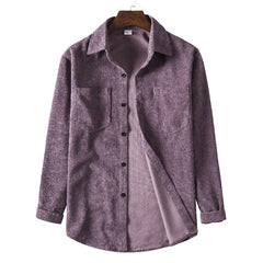 Autumn New Men's Solid-color Corduroy Long Sleeves - kinko