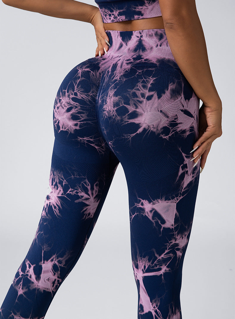 4pack Tie-dye Yoga Pants - kinko