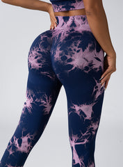4pack Tie-dye Yoga Pants - kinko