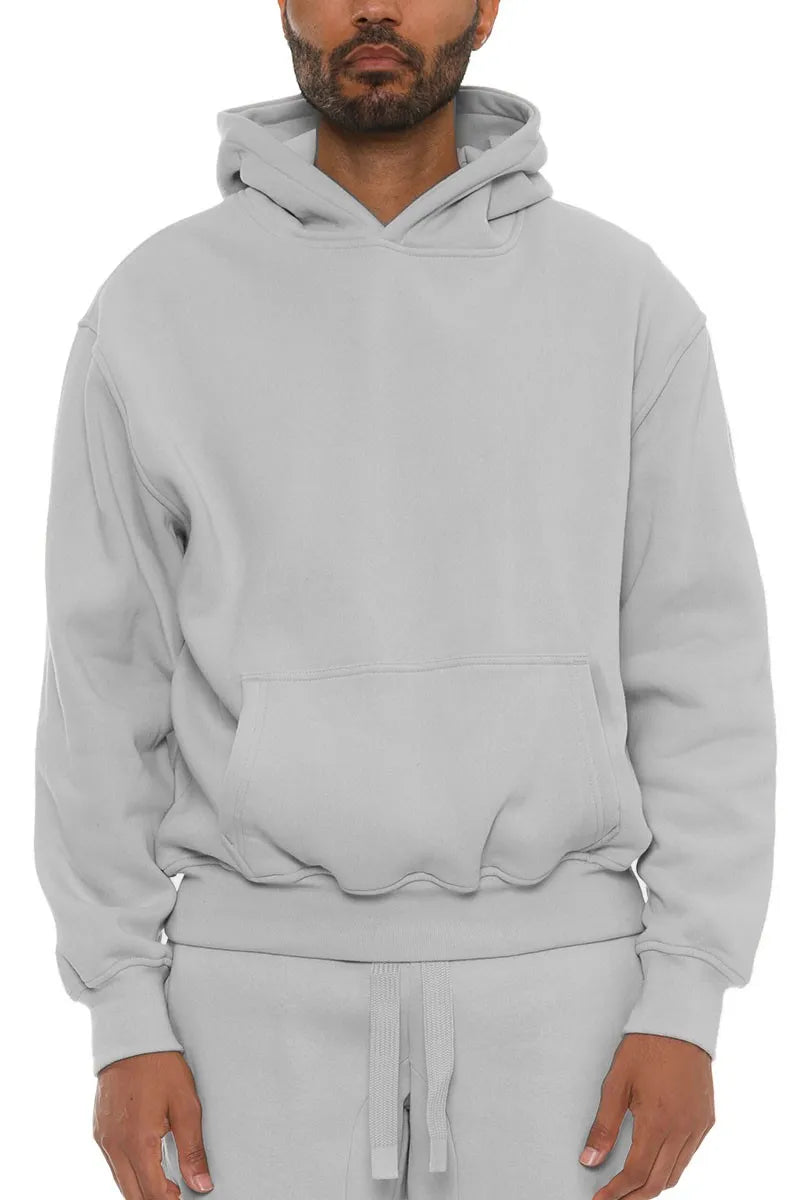 WEIV Men's Full Size Premium Cotton Blend Hoodie Plus Size - kinko