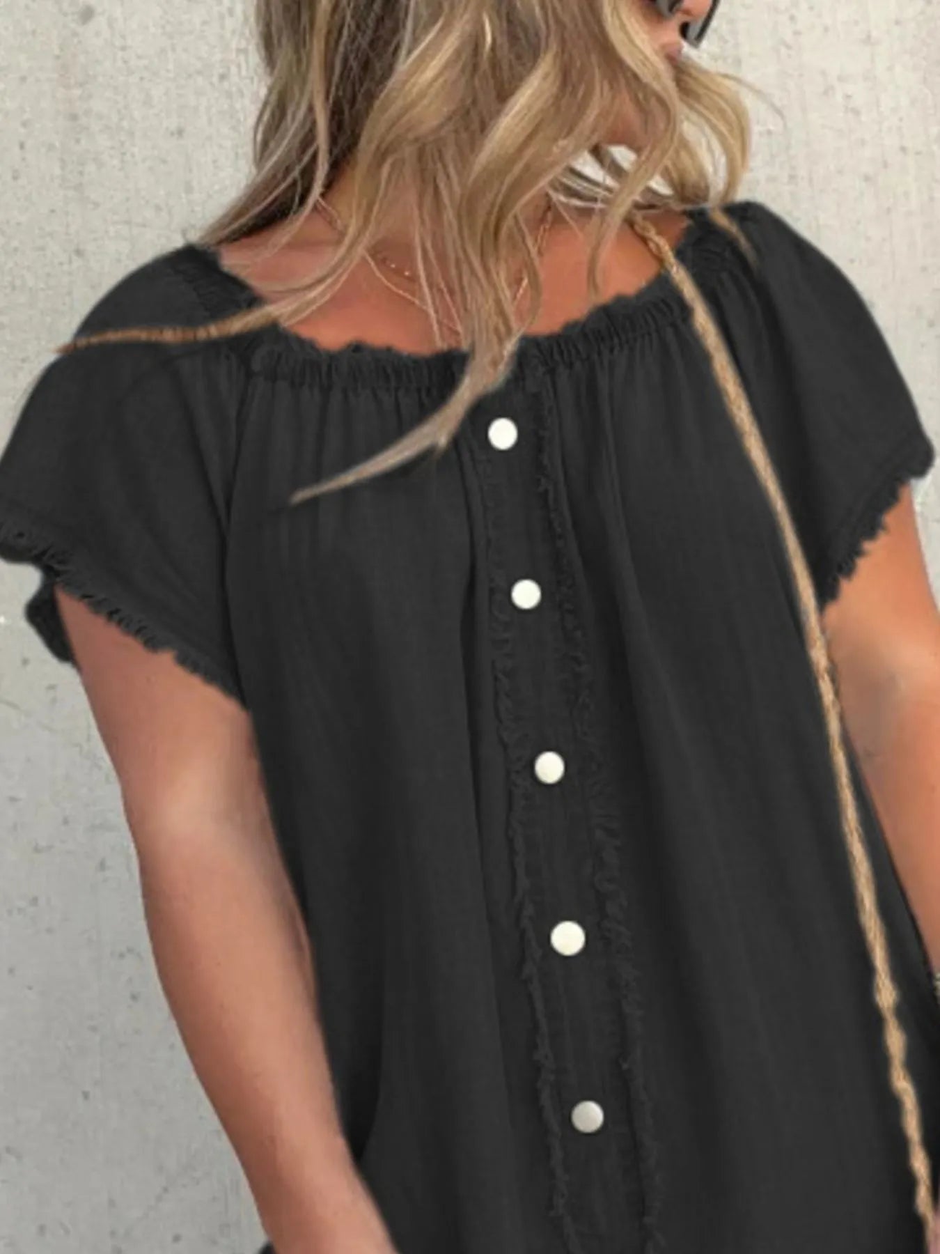 Full Size Raw Hem Mini Denim Dress Plus Size - kinko