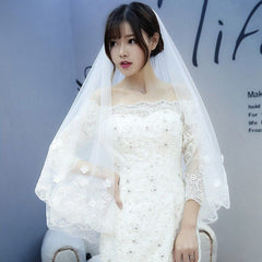 New Style Veil Korean Lace Petal Veil - kinko