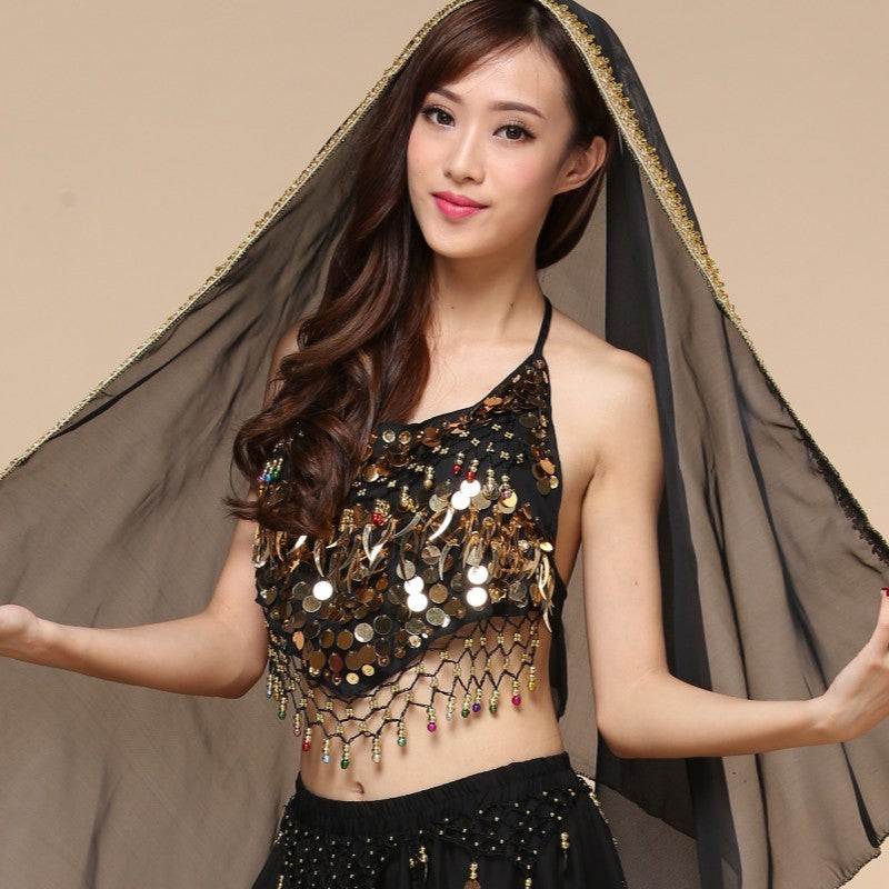 Dance Costume Sequined Chili Bra Top - kinko