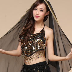 Dance Costume Sequined Chili Bra Top - kinko
