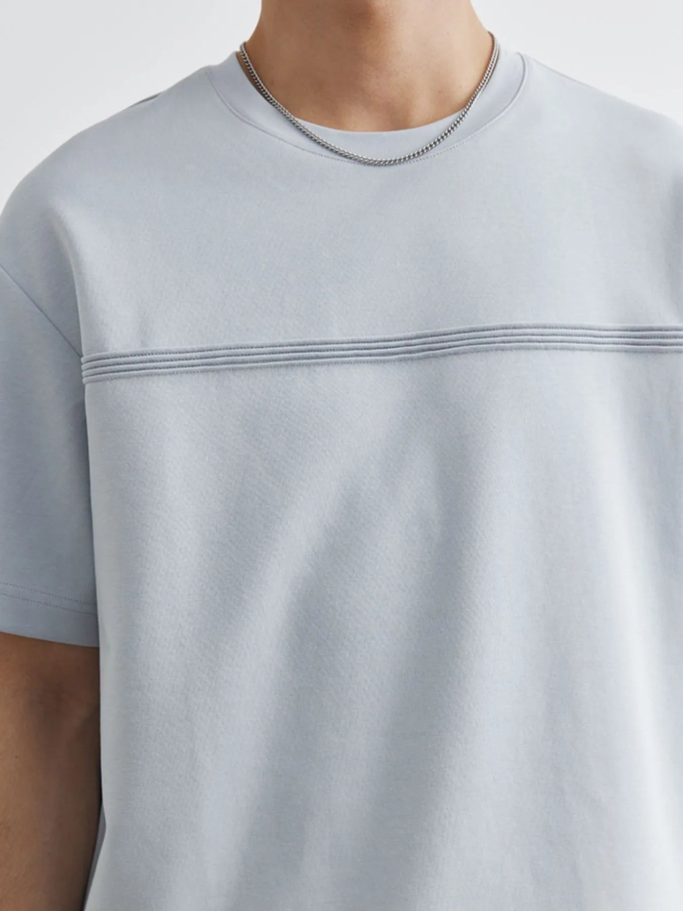 Men's Plus Size Round Neck Short Sleeve Top and Shorts Set - kinko