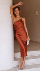 Back Lace Up Slim Fit Dress - kinko