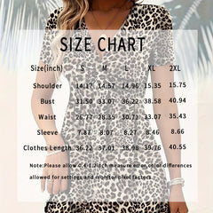 Women's Vibrant Leopard Print Twist Front V Neck Casual Summer Short Sleeve Bodycon Mini Dresses - kinko