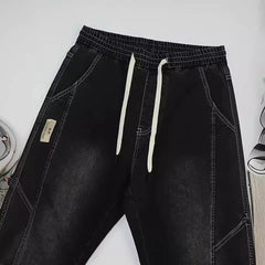 Men's Jeans Slim Fit Fashion Ankle-tied Harem Pants - kinko
