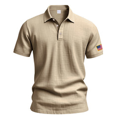 American Summer Linen Short Sleeve Men Clothing