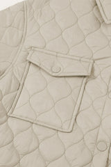 Snap Down Collared Winter Coat - kinko