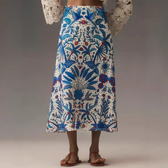 Casual Fashion All-matching Printed Skirt - kinko