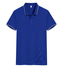 Polo Shirt Short Sleeve Lapel Printing Overalls - kinko