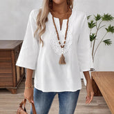 Elegant Fashion Solid Color Loose Shirt - kinko