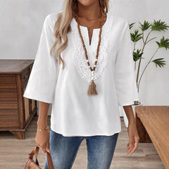 Elegant Fashion Solid Color Loose Shirt - kinko