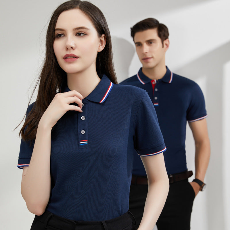 Workwear Uniform Men's Lapel Polo Shirt - kinko