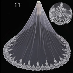Bride Wedding Master Wedding Veil Long Long Tail - kinko