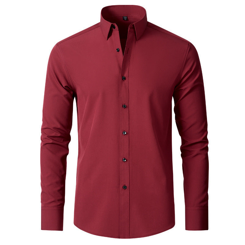 Solid Color Simple Business Thin Lining Shirt - kinko