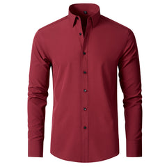 Solid Color Simple Business Thin Lining Shirt - kinko