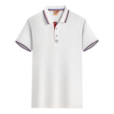 Summer Lapel Short Sleeve Polo Shirt - kinko