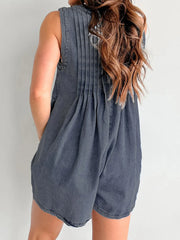 Tied Romper with Pockets - kinko