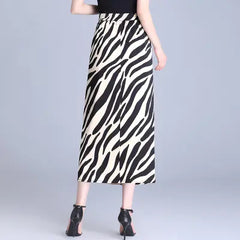 Women's High Waist Hip Split Fashion Sense Temperament Long Dress - kinko