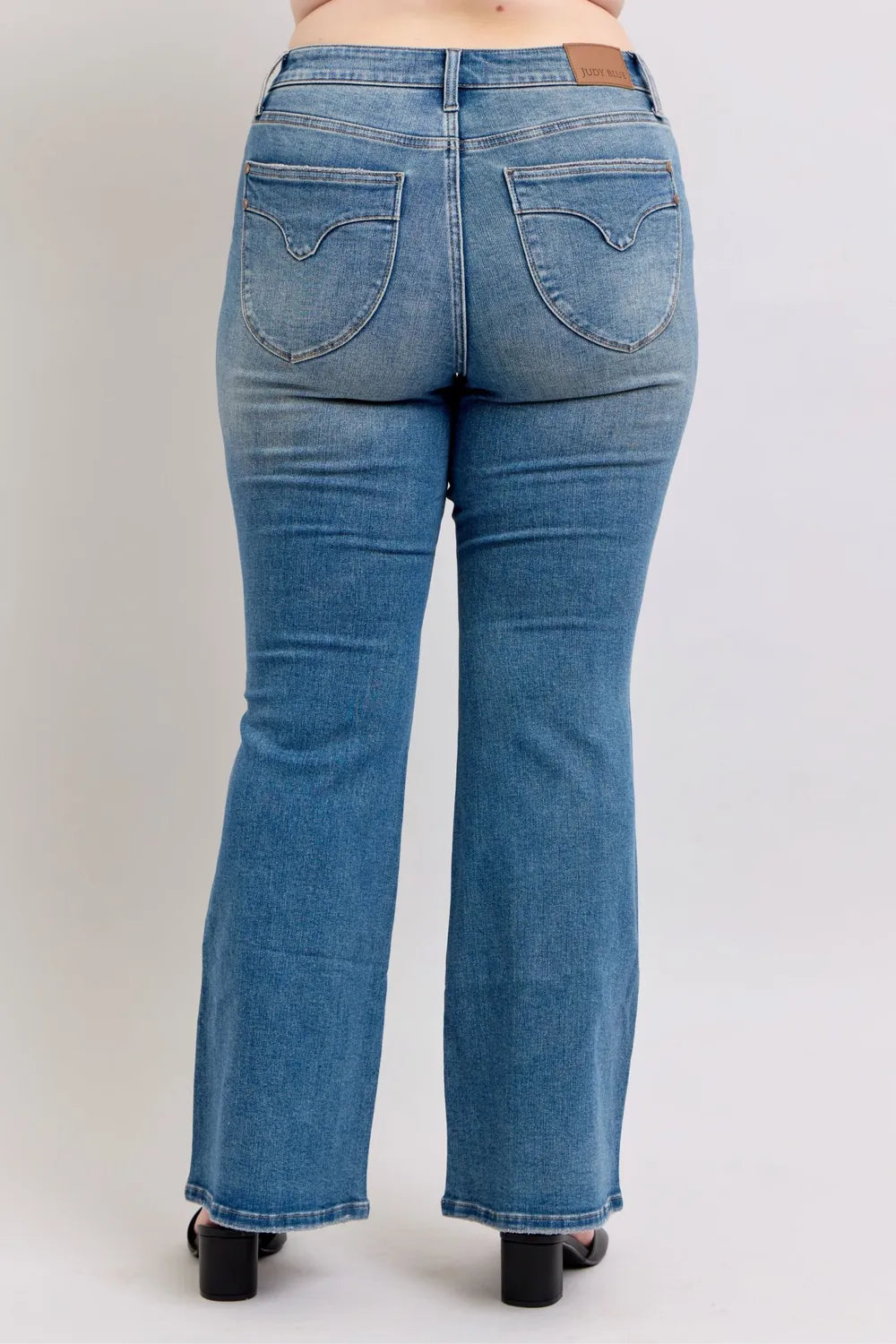 Judy Blue MR Tummy Control Vintage Wash Jeans - kinko