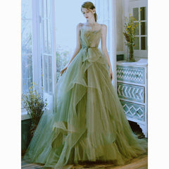 Women's Casual Versatile Green Forest Style Dress - kinko