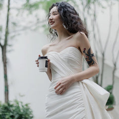 Light Wedding Gown Short Women - kinko