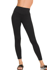 Zenana Brushed Microfiber Full Length Leggings - kinko
