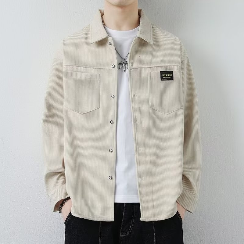 Corduroy Jacket Men's Casual Long-sleeved Shirt - kinko