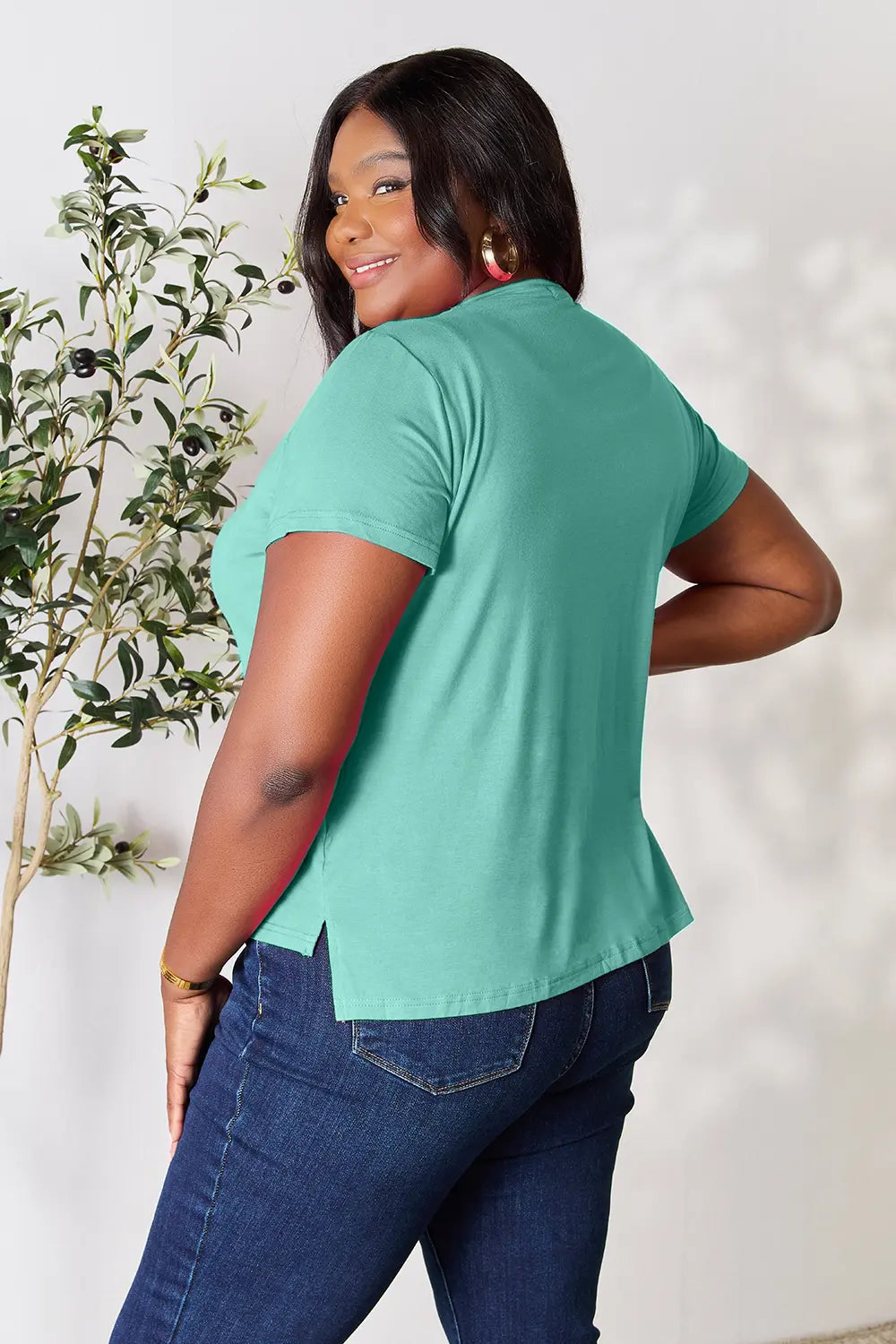 Basic Bae Full Size Round Neck Short Sleeve T-Shirt - kinko