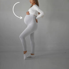 High Waist High Elastic Seamless Yoga Maternity Leggings Multicolor - kinko