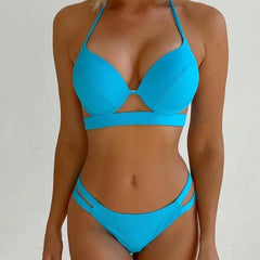 Russischer Sportbadeanzug mit Brustpolsterung, sexy Strandmode für Damen
