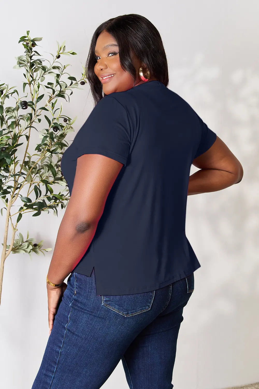 Basic Bae Full Size Round Neck Short Sleeve T-Shirt - kinko