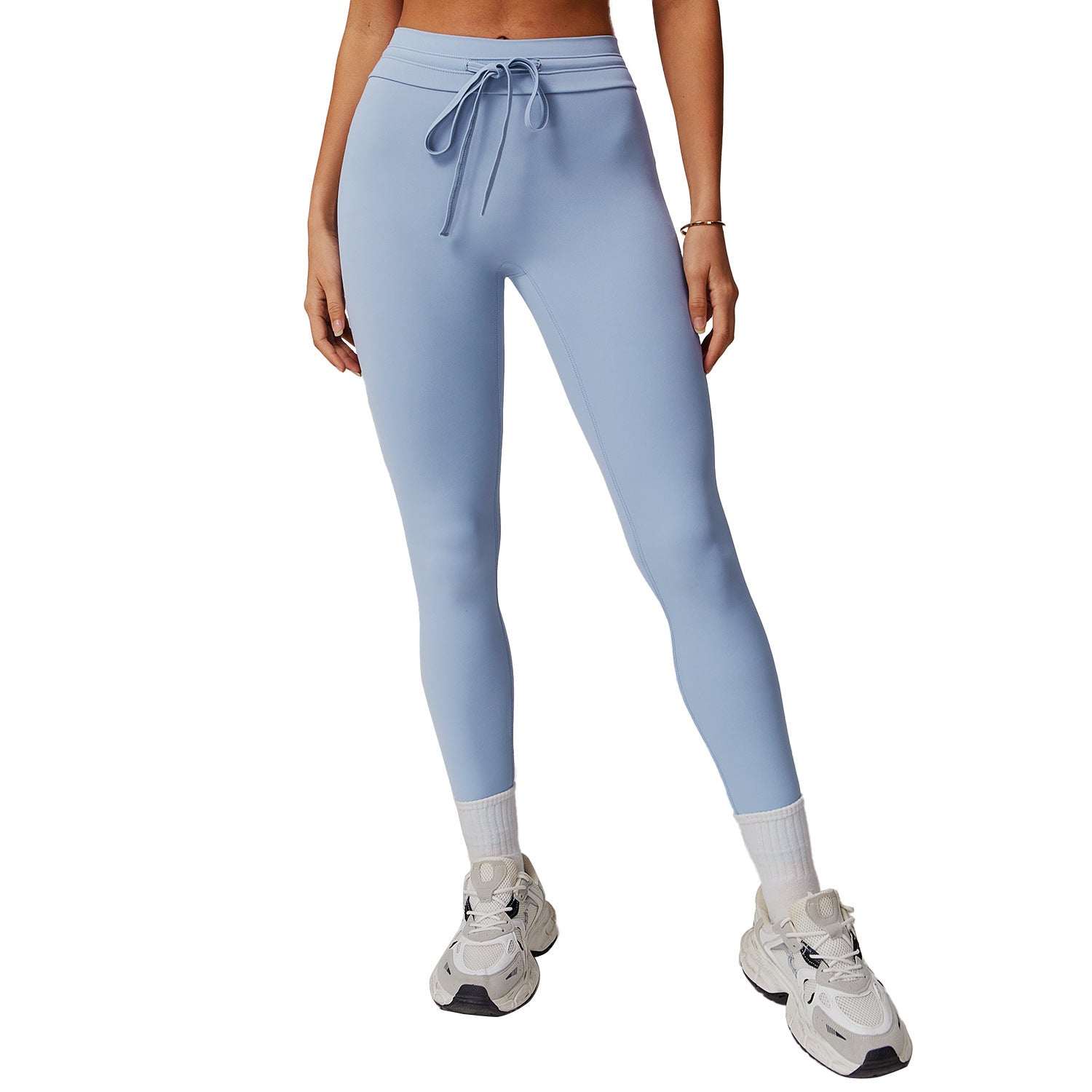 Cloud Sense High Waist Yoga Pants Belly Contracting Hip Raise Fitness Pants - kinko