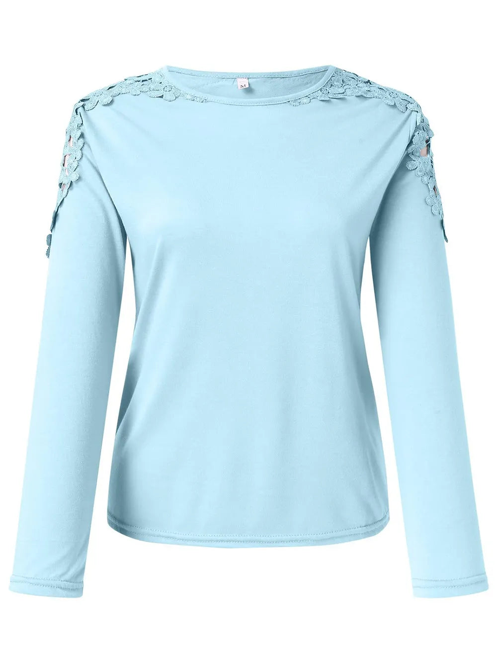 Full Size Cutout Round Neck Long Sleeve T-Shirt - kinko