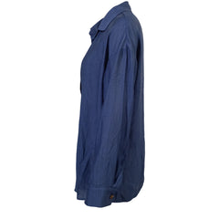 Women's Solid Color Loose, Comfortable, Simple And Versatile Lapel Long Sleeved Shirt Top - kinko