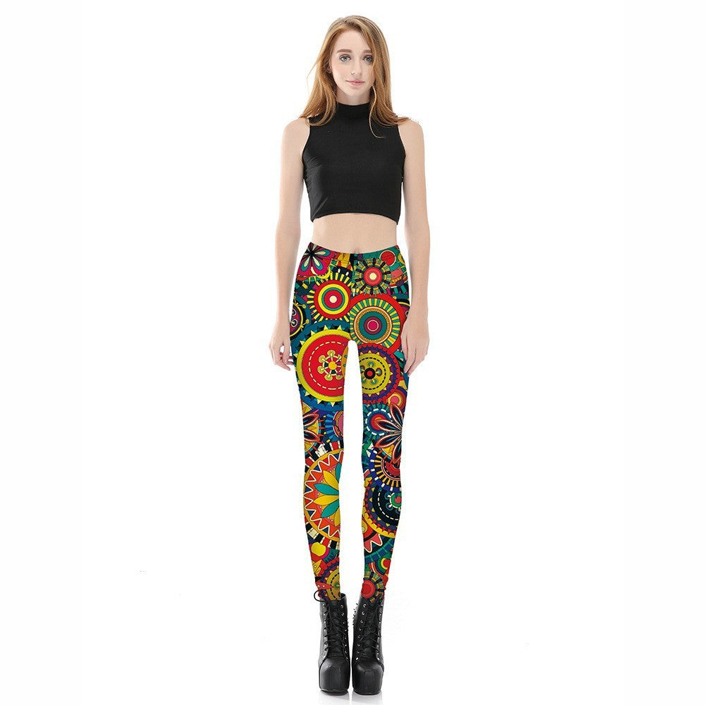 Women's Sports Workout Elastic Hip Lift Leggings - kinko