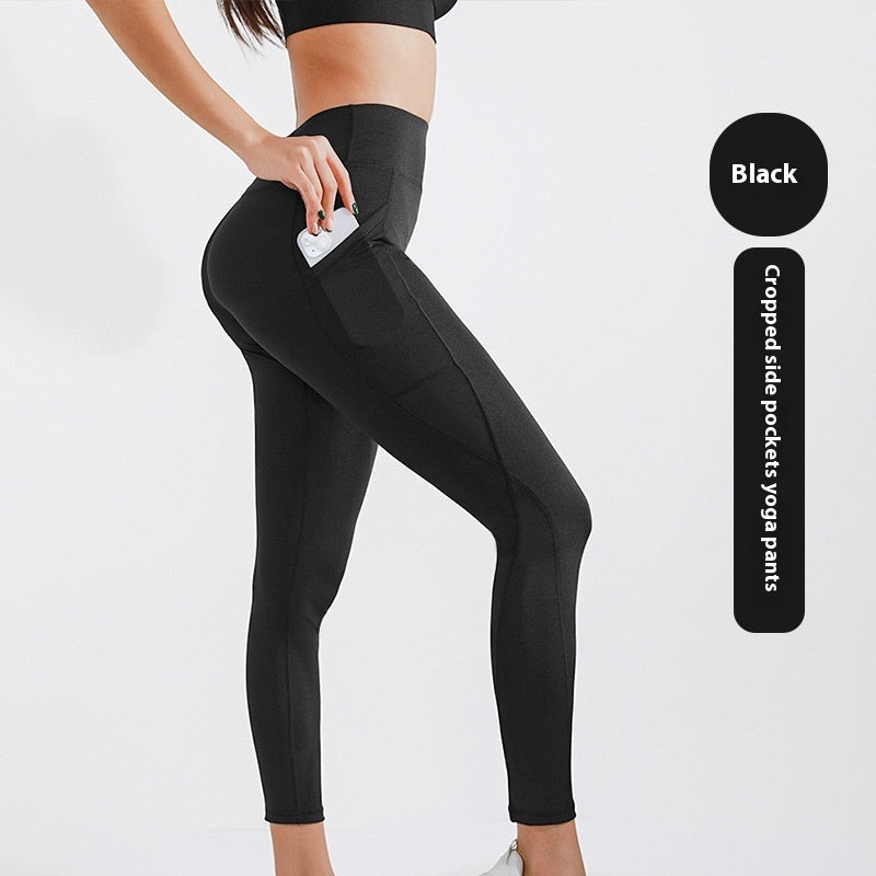 Yoga Pants Women's Sports Fitness Five-point Shark Pants - kinko