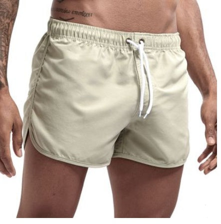 Wrap men's shorts, home pants, smooth beach pants, slim pants, shorts
