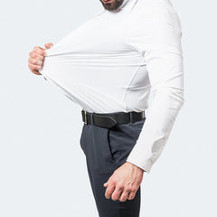 Korean Slim-fit Solid Color Shirt Men's Shirt - kinko