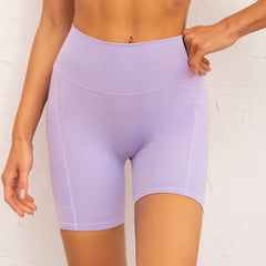 Yoga-Kleidung für Damen, Yoga-Shorts, Leggings mit Doppeltasche, Lauf- und Sportbekleidung für Damen, Trainingskleidung