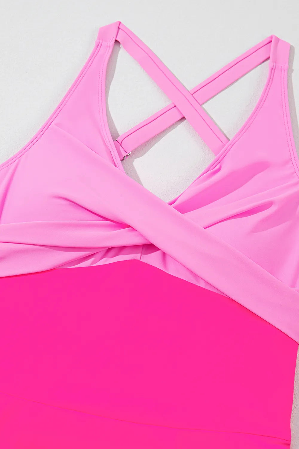 Crisscross V-Neck One-Piece Swimwear - kinko
