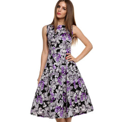 Vintage print dress - kinko