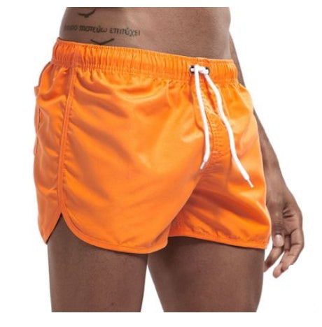 Wrap men's shorts, home pants, smooth beach pants, slim pants, shorts