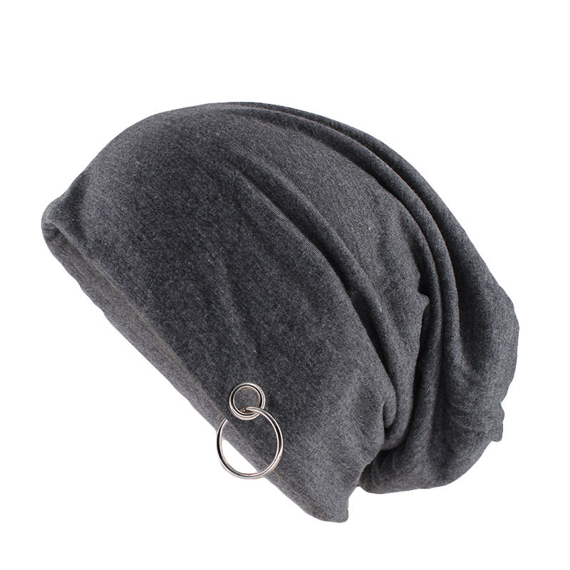 Fall winter metal ring cap