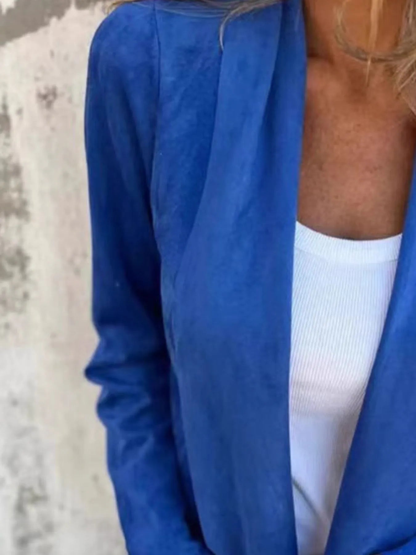 Full Size Open Front Casual Cardigan Plus Size - kinko